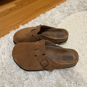 Birkenstock Boston Suede Clogs